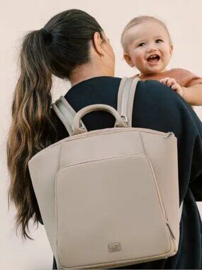 Brand New Black Freshly Picked Seoul Neoprene Diaper bag Backpack